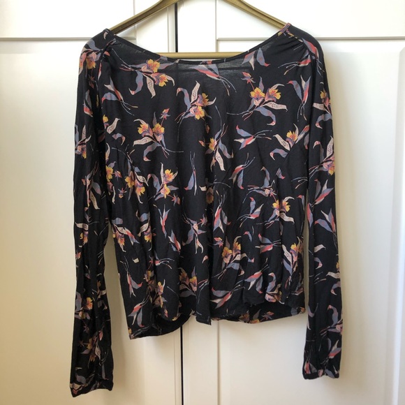 FreePeople Elsa Printed Twist Back Top  SzXS - Picture 5 of 9